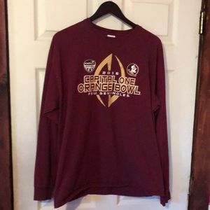 Florida State Seminoles 2016 Capital One Orange Bowl Maroon Ling Sleeve Tee XL